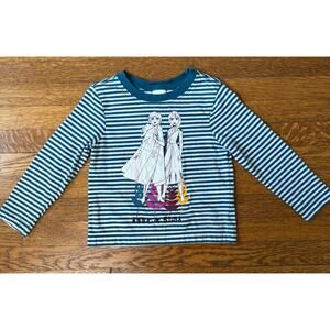 Hanna Andersson Girls' Anna & Elsa Frozen Shirt Size 4